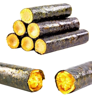 Delicious 90G Seafood Snack Shrimp Cod and Meat Floss Flavors with Seaweed Nori Roll