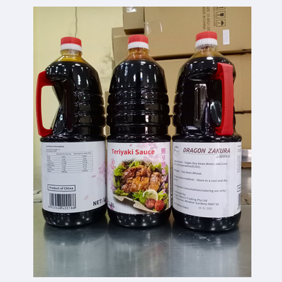 Non-Additive Teriyaki Sauce 1.8L Chinese Brown Seasoning for BBQ and Sushi Seasoning