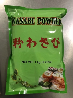 Non-Additives Dry Sushi Horseradish Sachet 1kg Wasabi Powder for 24 Months Shelf Life