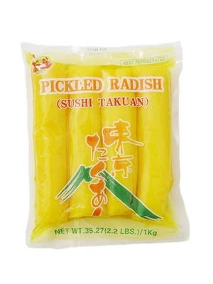 Pickled Radish for Sushi Processing Normal Ingredients from Professional