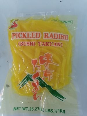 Pickled Radish for Sushi Processing Normal Ingredients from Professional