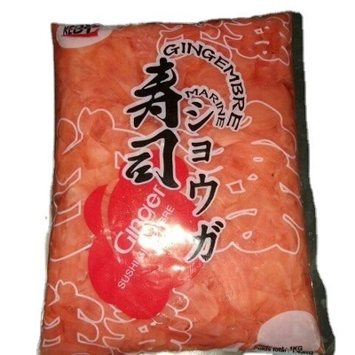 Water Preservation Process Sweet Pickled Sushi Ginger in Bulk for Japanese Delicacies