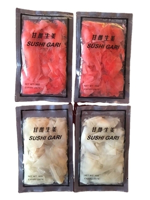 Water Preservation Process Sweet Pickled Sushi Ginger in Bulk for Japanese Delicacies