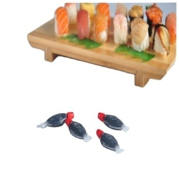 Smooth and Mild Cooking Steamed Fish Shaped Soy Sauce 2.6Ml for Dipping or Seasoning