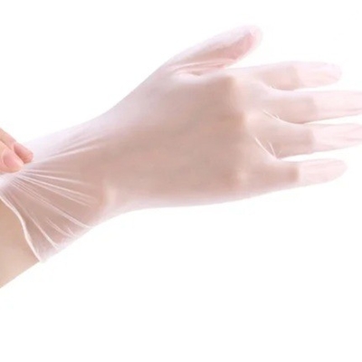 White Blue PU Sushi PE TPE Disposable Vinyl Gloves for Food Handling and Preparation