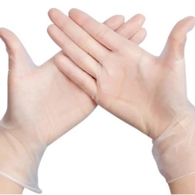 White Blue PU Sushi PE TPE Disposable Vinyl Gloves for Food Handling and Preparation