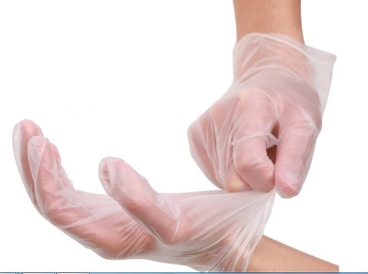 White Blue PU Sushi PE TPE Disposable Vinyl Gloves for Food Handling and Preparation
