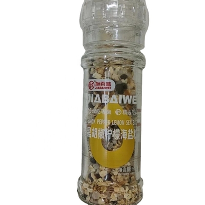 Delicious and Authentic Mixed Grinder SEASONING SEA SALT LEMON Black Pepper Blend
