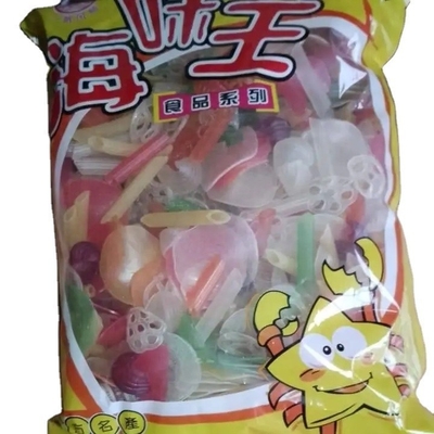 Uncooked Dried Red Pellet Potato Chips CRISPY PAOSI Mixed Puffed Embryo Material