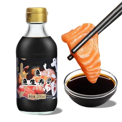 100% Purity Dark Soy Sauce Mini Sushi Fish Shape Sachet OEM 2.6ml 4ml 8ml 15ml 200ml