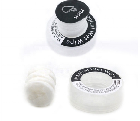 Fast Food and Takeaway Food Services Customized Logo Compressed Wipes for Sports Travel