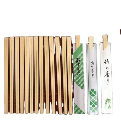 Personalized Twin Disposable Bamboo Chopsticks Smooth Surface Sustainable and Durable