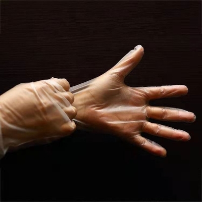70g Weight Disposable Vinyl Gloves with PU Outer Material and Customized Design