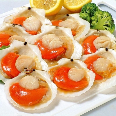 Highly Recommended Frozen Half Shell Scallop with BQF Freezing Process