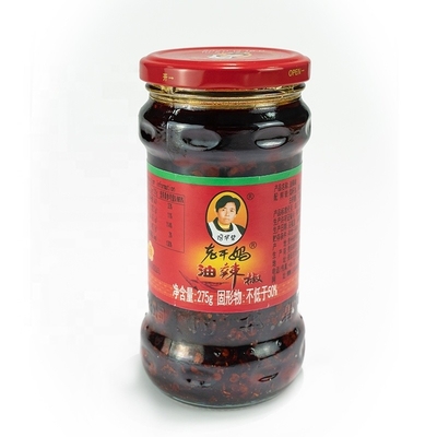 Laoganma 280g Glass Bottle GK Wagyu Beef Sriracha Hot Chili Sauce CHILI RED OIL Brix % 0