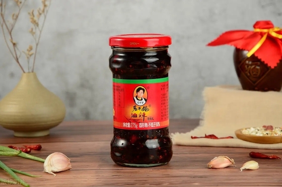 Laoganma 280g Glass Bottle GK Wagyu Beef Sriracha Hot Chili Sauce CHILI RED OIL Brix % 0